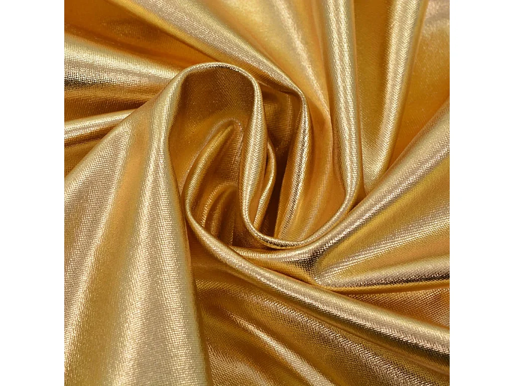 Housses extensibles de chaise droite 6 pcs Doré FR924550