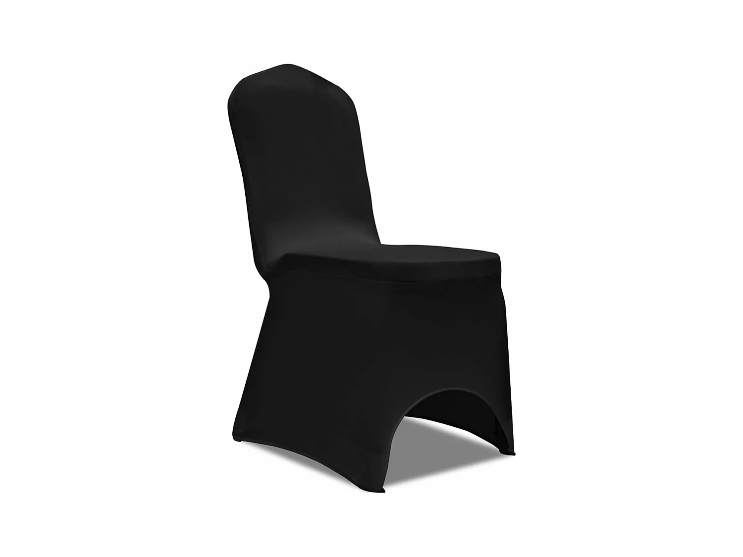 Housse de chaise extensible 100 pcs Noir FR418822