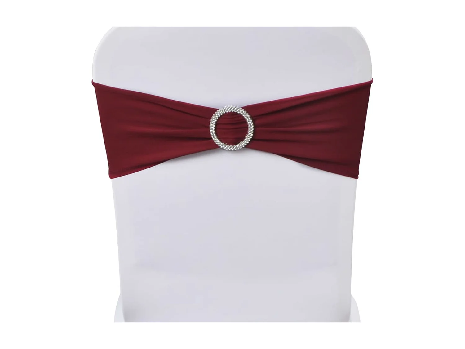 Ruban décoratif élastique avec boucle de chaise 25 pcs Bordeaux FR241892