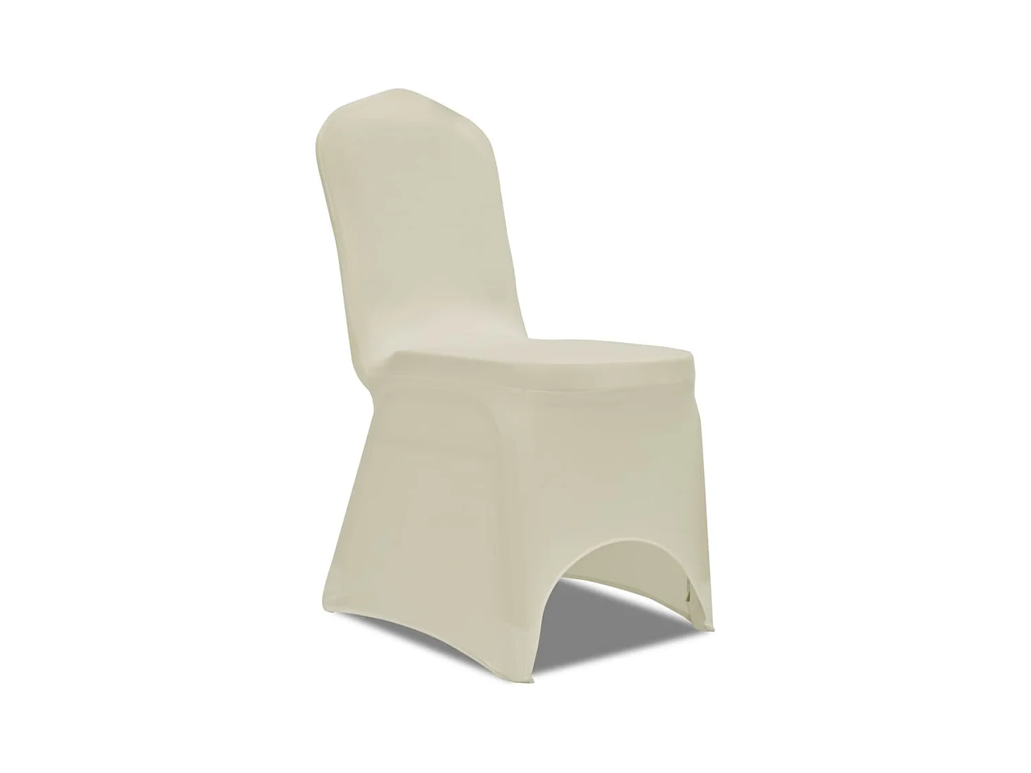 Housse de chaise extensible 100 pcs Couleur crème FR482484