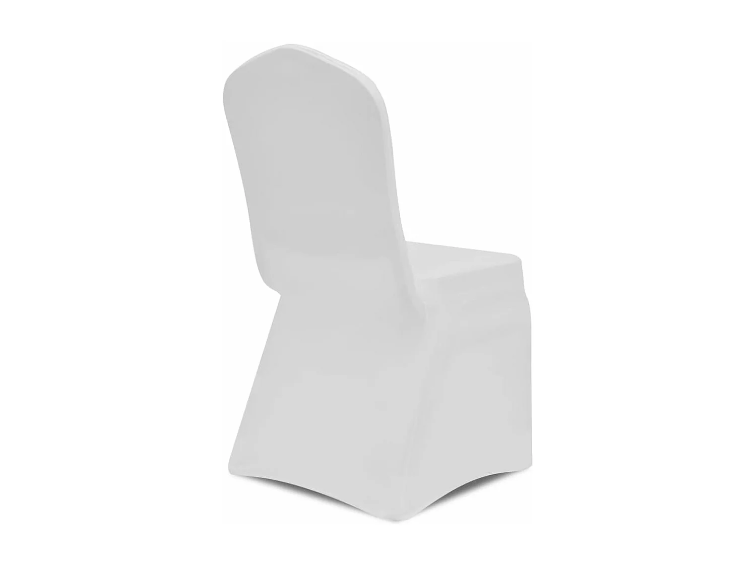 Funda de silla elástica 4 unidades blanca ES794420