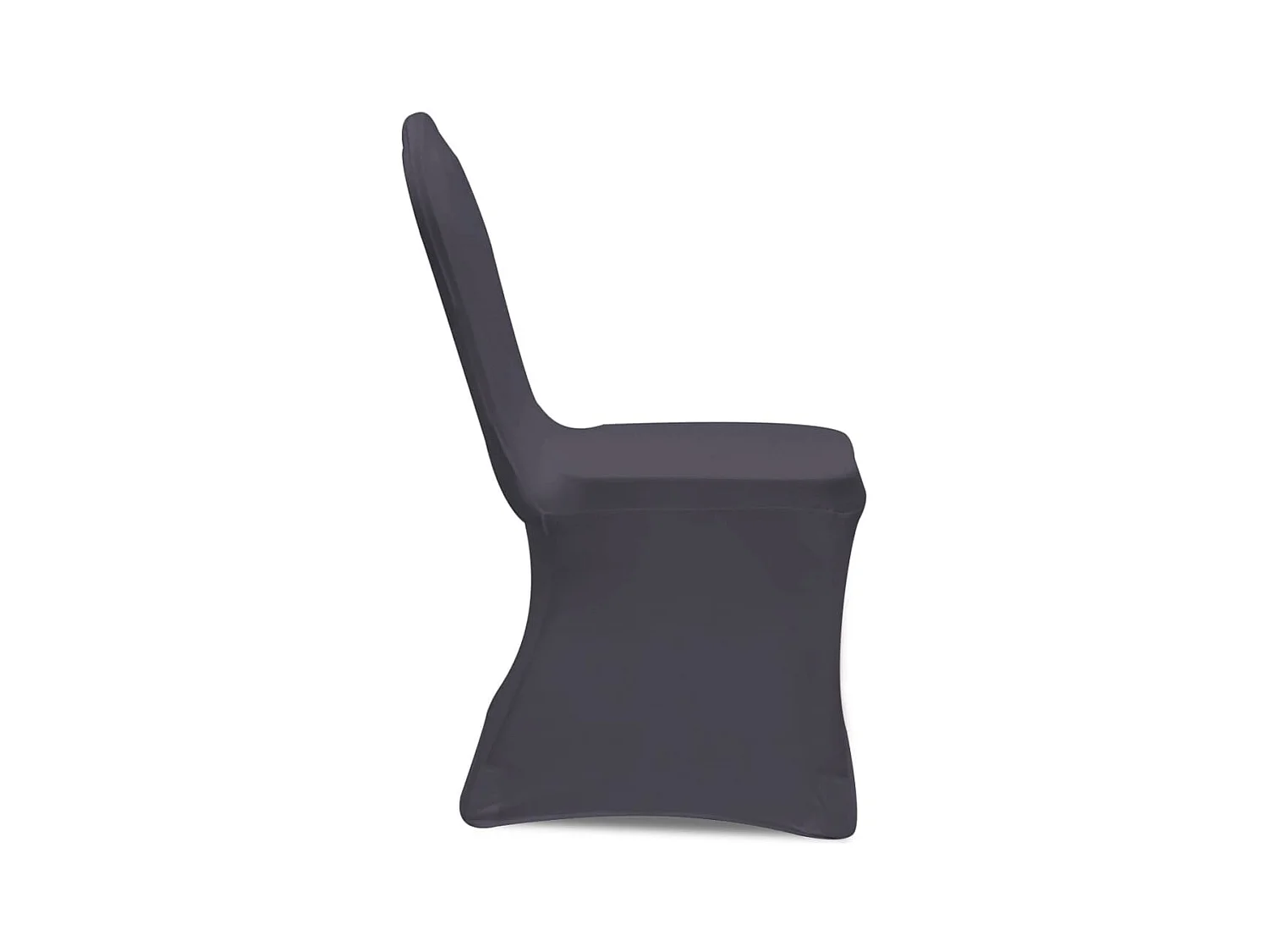 Funda de silla elástica 4 unidades gris antracita ES122034