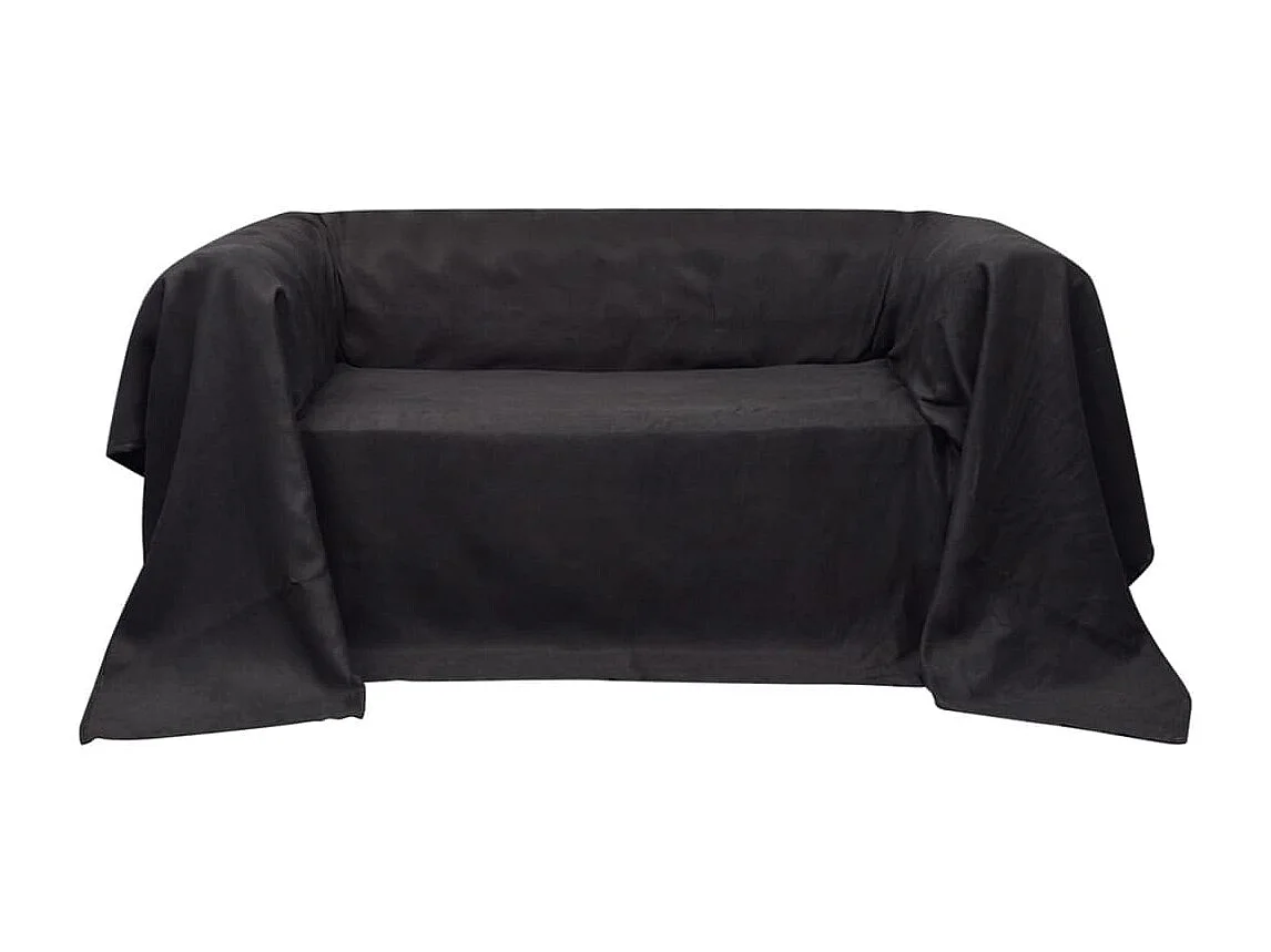 Housse de canapé Micro-suède Anthracite 140x210 cm FR827366