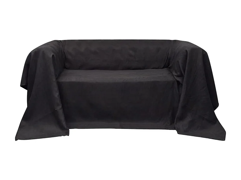 Housse de canapé Micro-suède Anthracite 140x210 cm FR827366