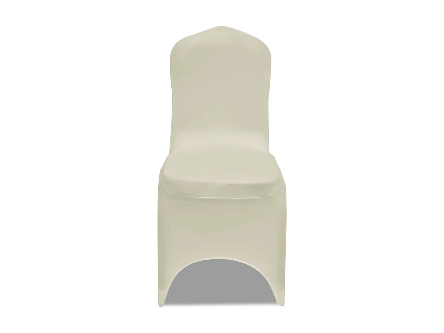 Housse crème extensible pour chaise 6 pièces FR102360