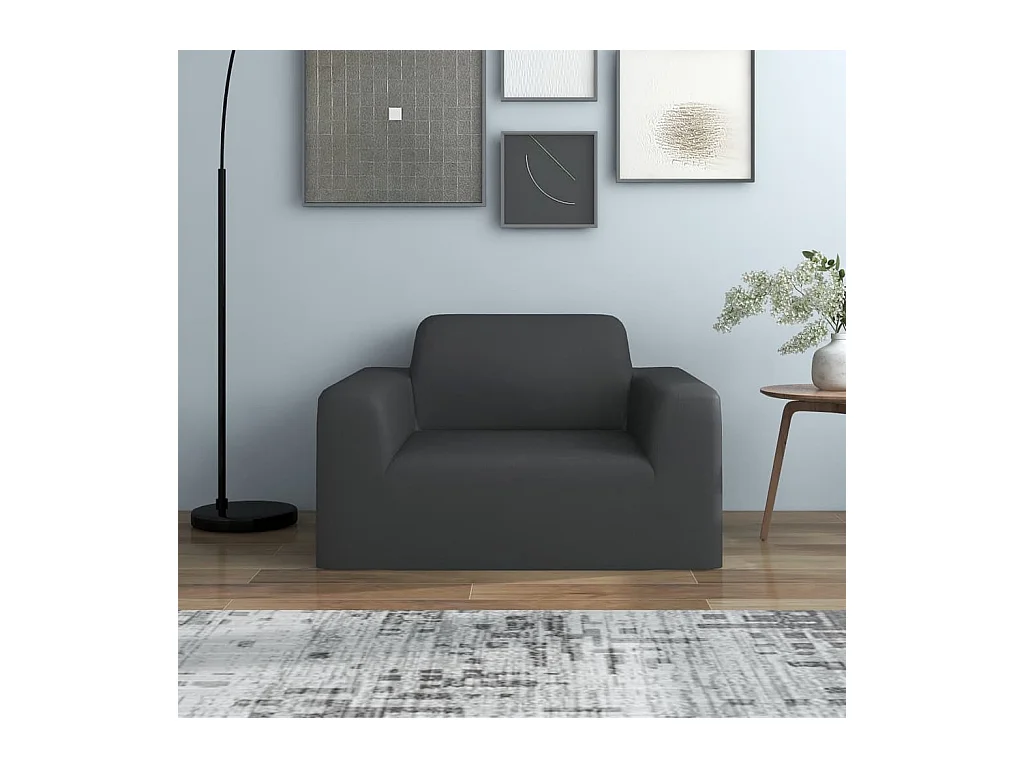 Housse extensible de canapé Anthracite Jersey de polyester FR297259
