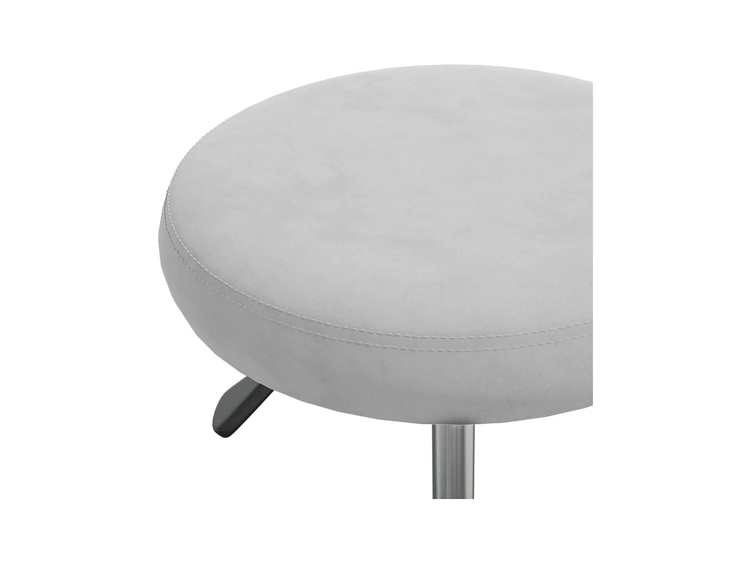 Eetkamerstoel fluweel lichtgrijs BE946368