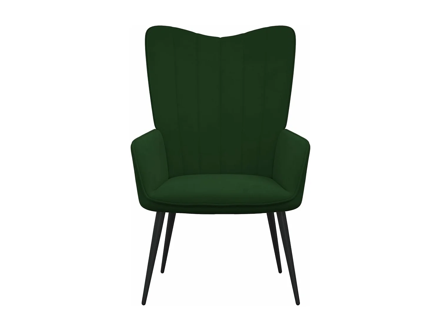 Chaise de relaxation Vert foncé Velours FR978198