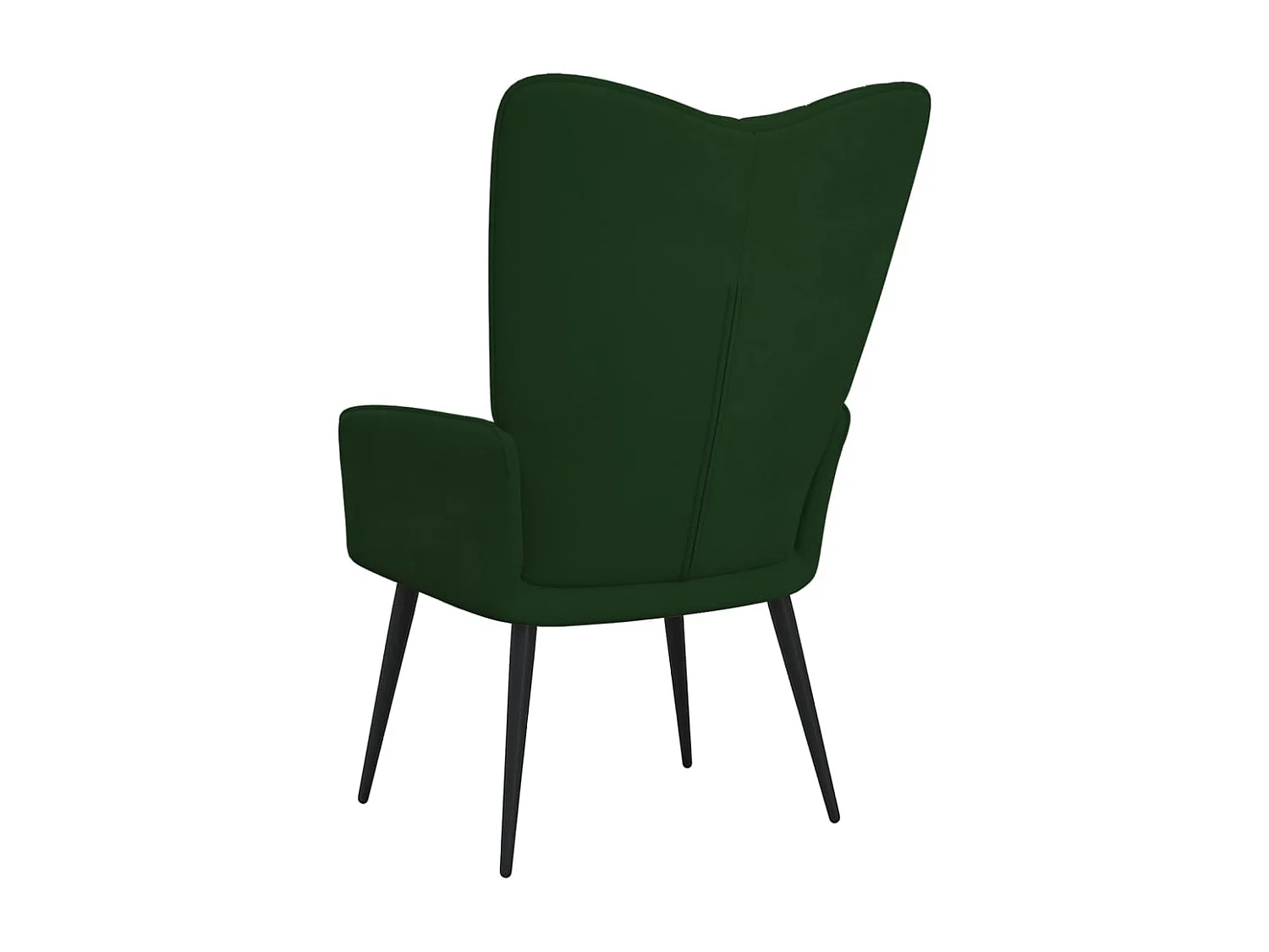 Sillón de relax de terciopelo verde oscuro ES705094