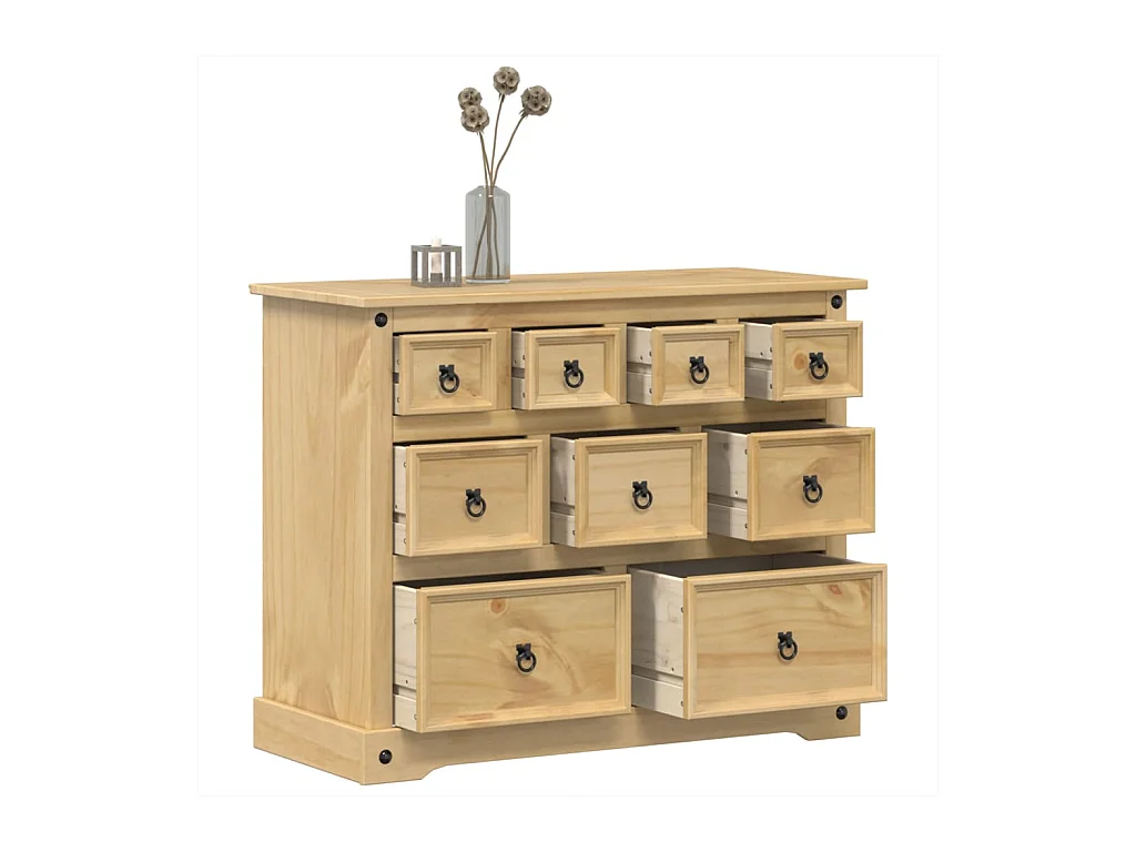 Commode Corona 103x46x83 cm bois massif de pin FR573762