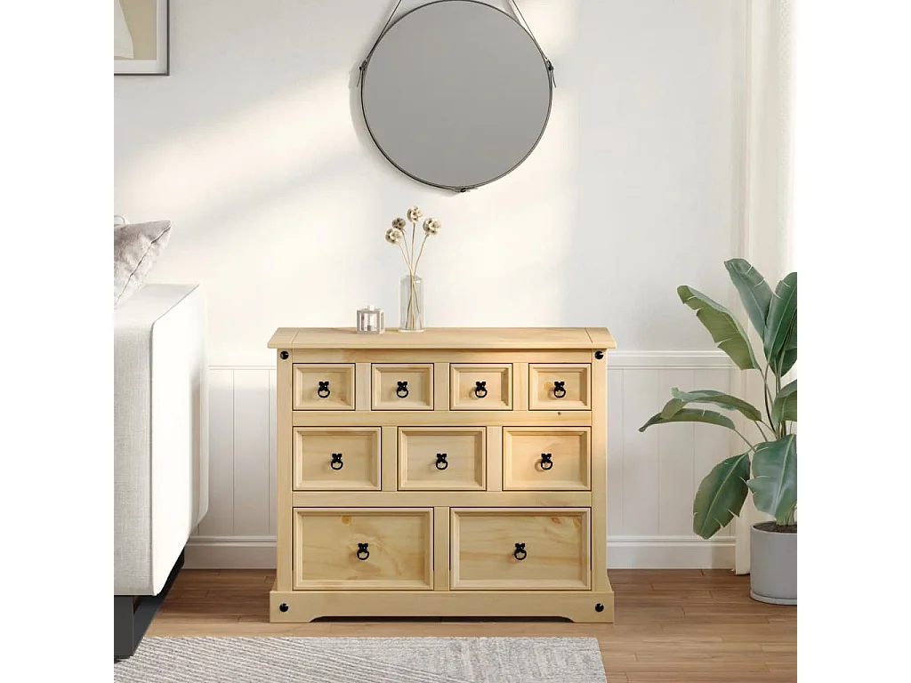 Commode Corona 103x46x83 cm bois massif de pin FR573762