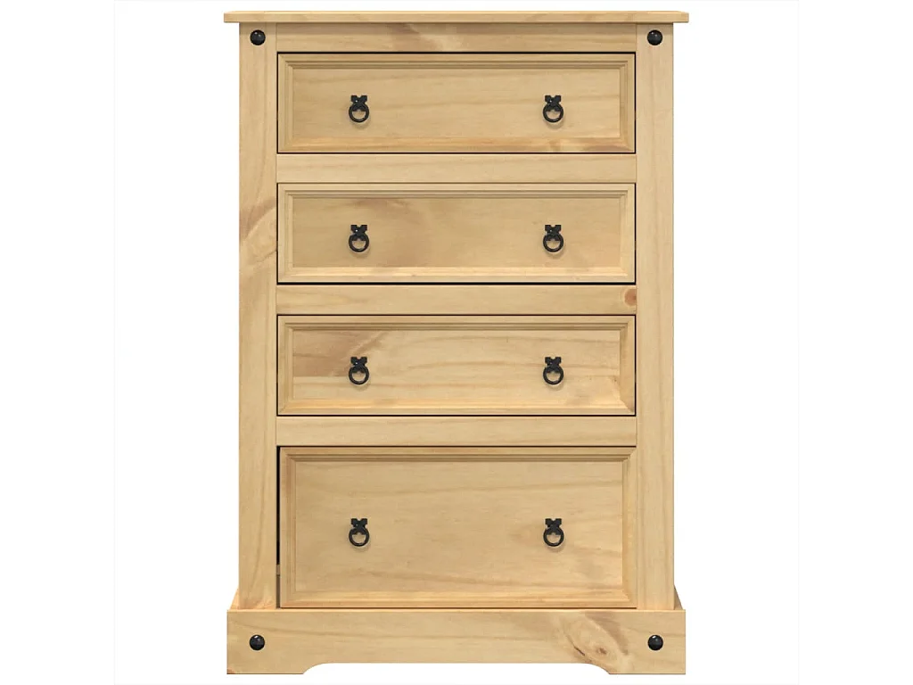 Ladekast Corona 80x43x114 cm massief grenenhout BE950691