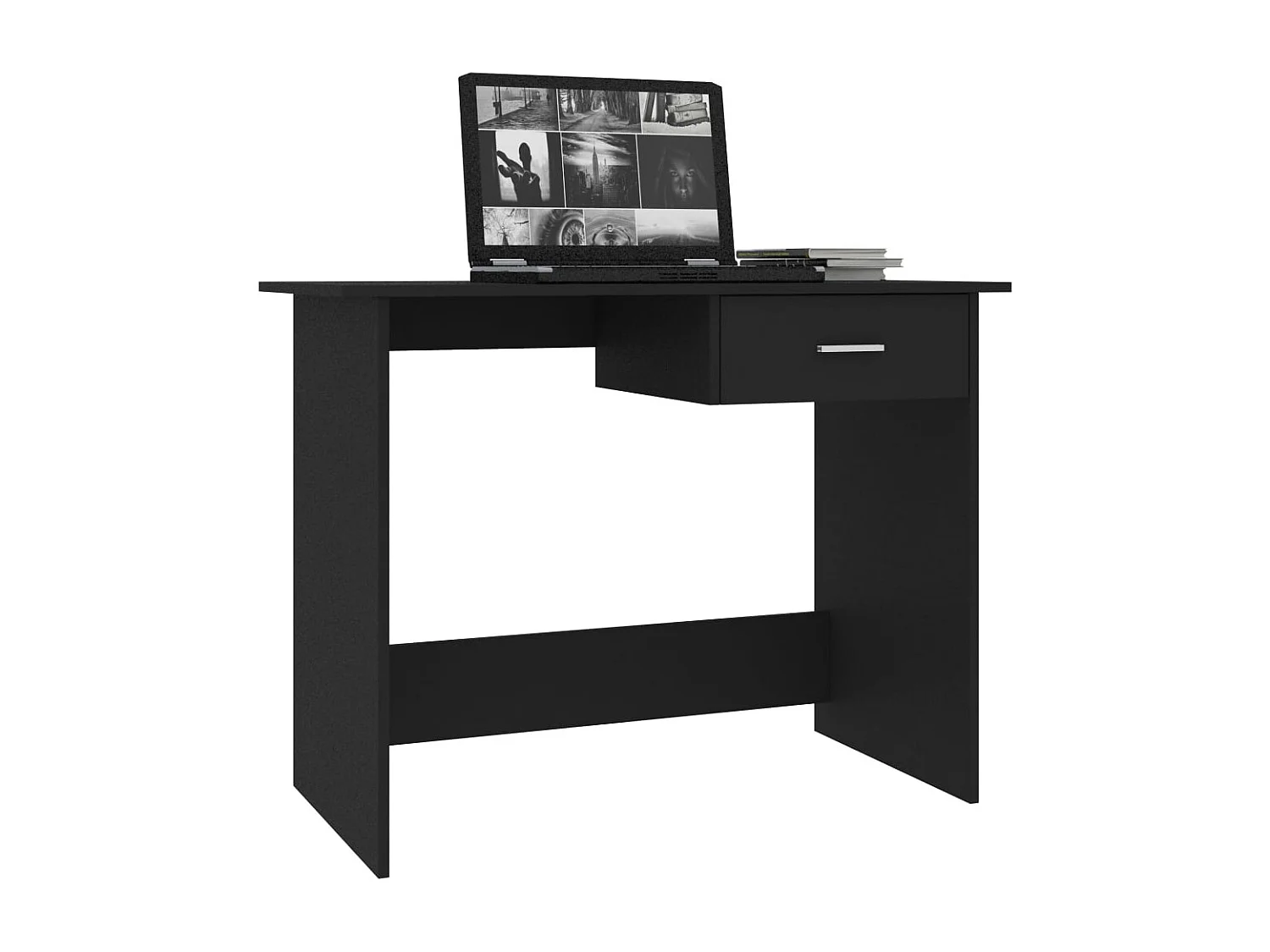 Bureau Noir 100x50x76 cm Bois d’ingénierie FR542454