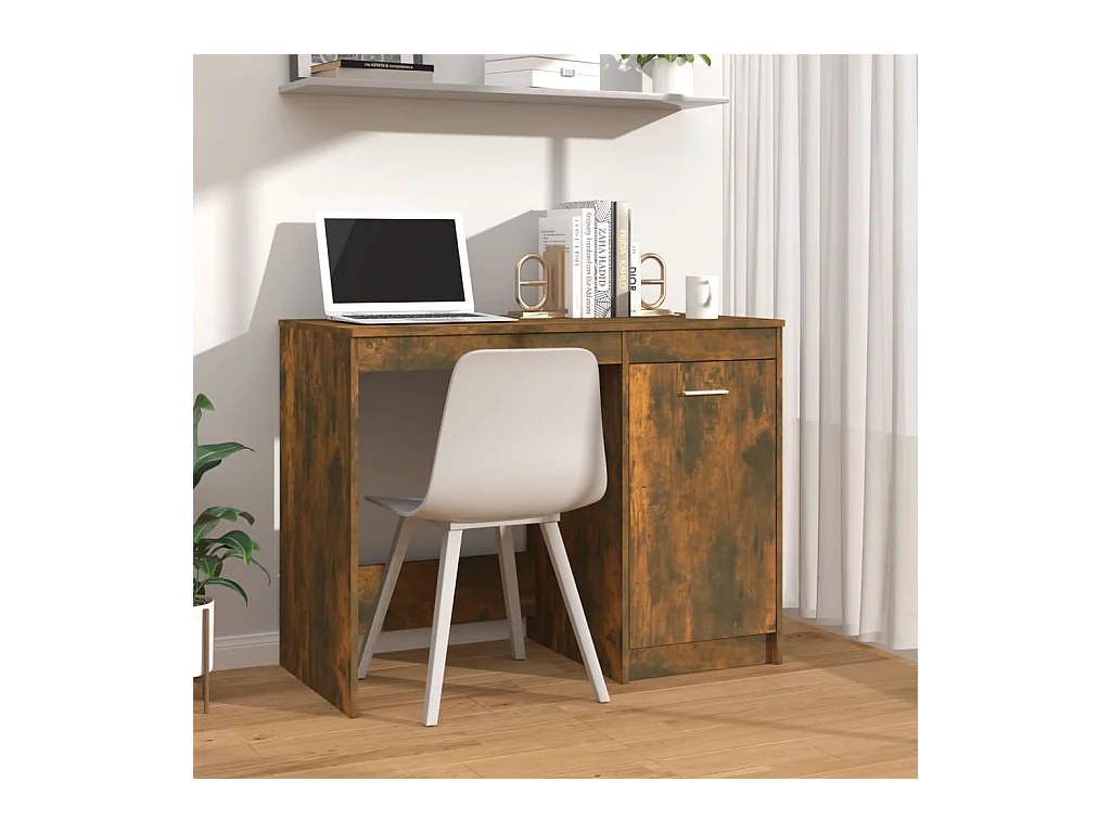 Bureau Chêne fumé 100x50x76 cm Bois d'ingénierie FR82099