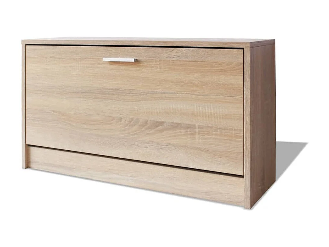 Bureau avec tiroir et placard Chêne 100x40x73 cm FR65988