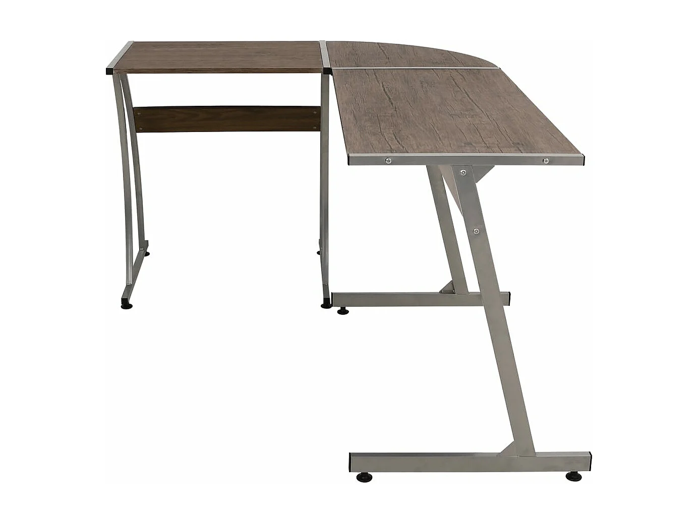 Bureau d'angle marron bois d'ingénierie FR35891