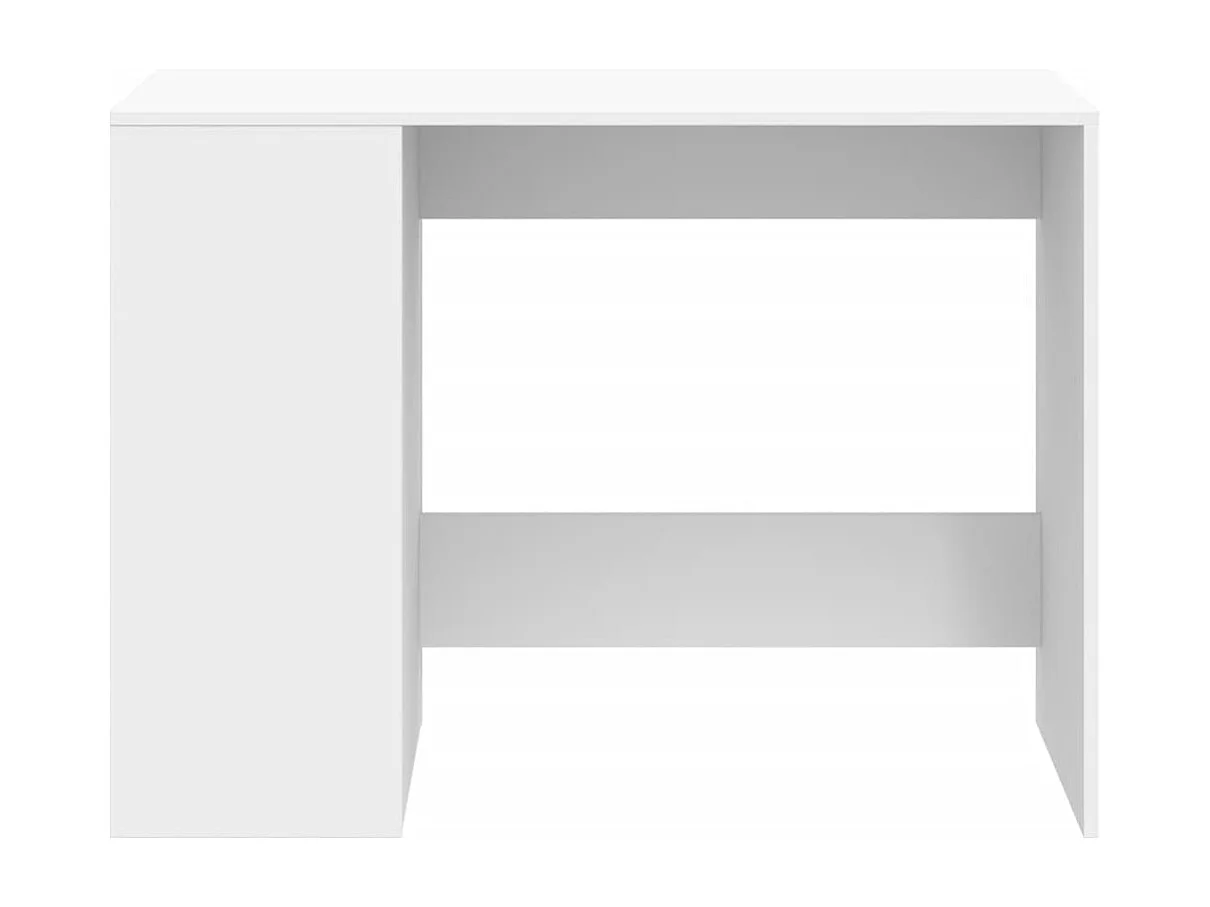 Bureau blanc 102x50x75 cm bois d'ingénierie FR23351