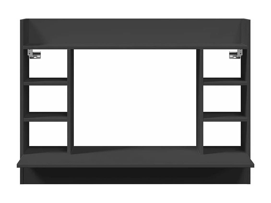 Wandbureau 105x48x75 cm bewerkt hout zwart BE132210