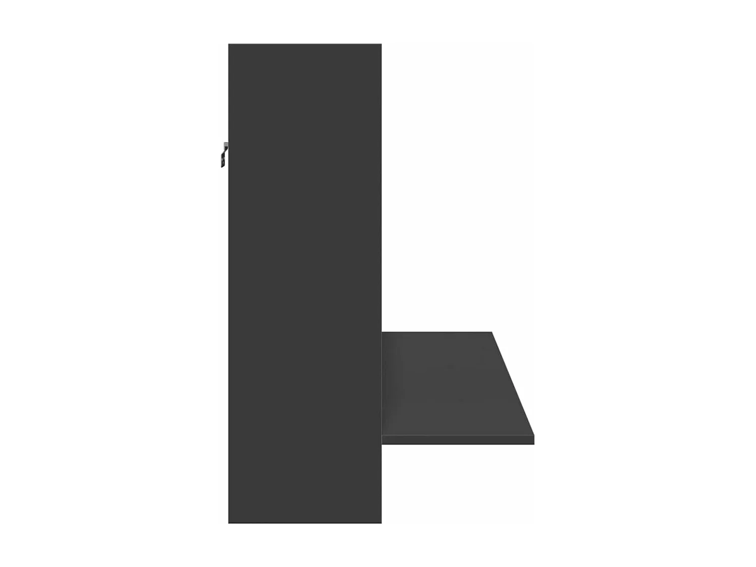 Wandbureau 105x48x75 cm bewerkt hout zwart BE132210