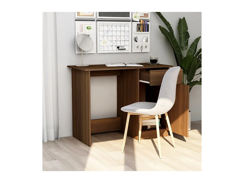 Bureau Chêne marron 100x50x76 cm Bois d'ingénierie FR96131
