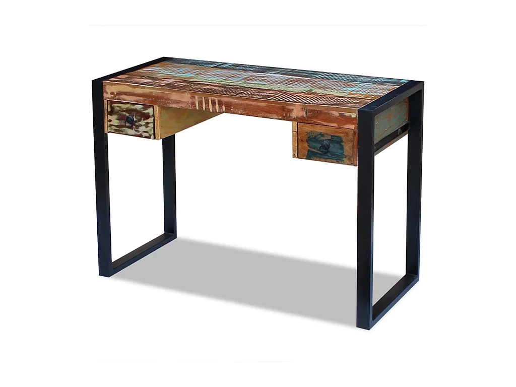 Bureau massief gerecycled hout BE914282