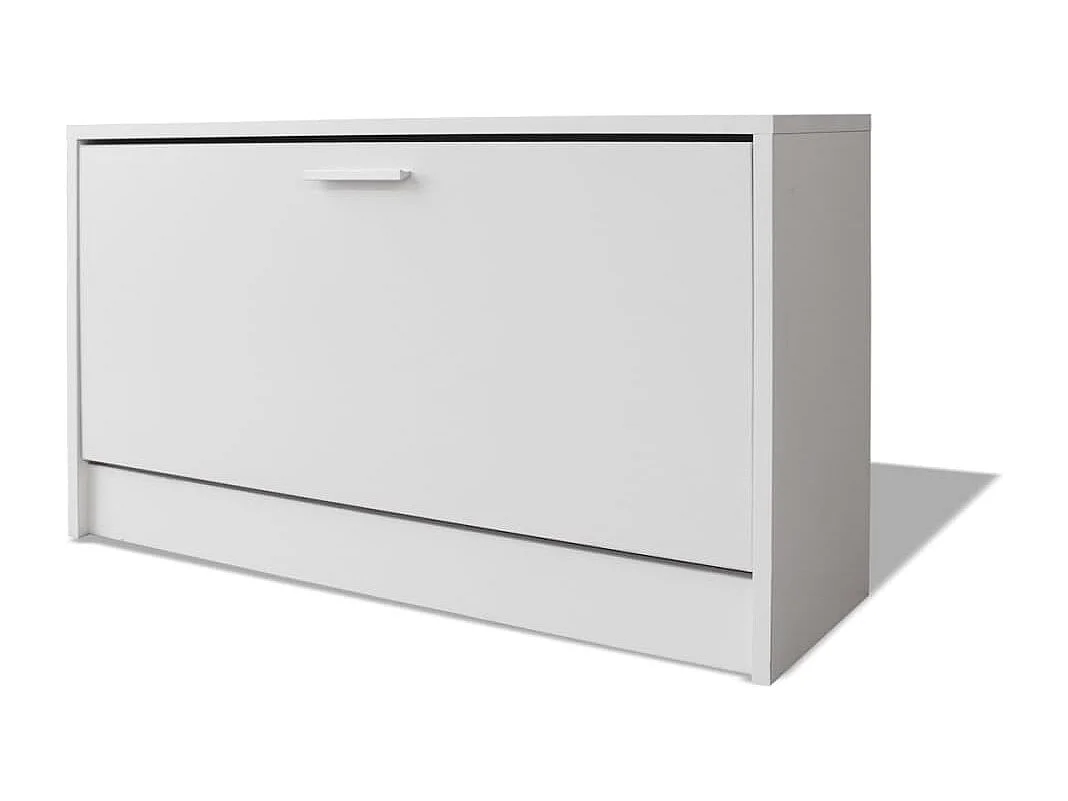 Bureau avec tiroir et placard 100x40x73 cm Blanc FR87561