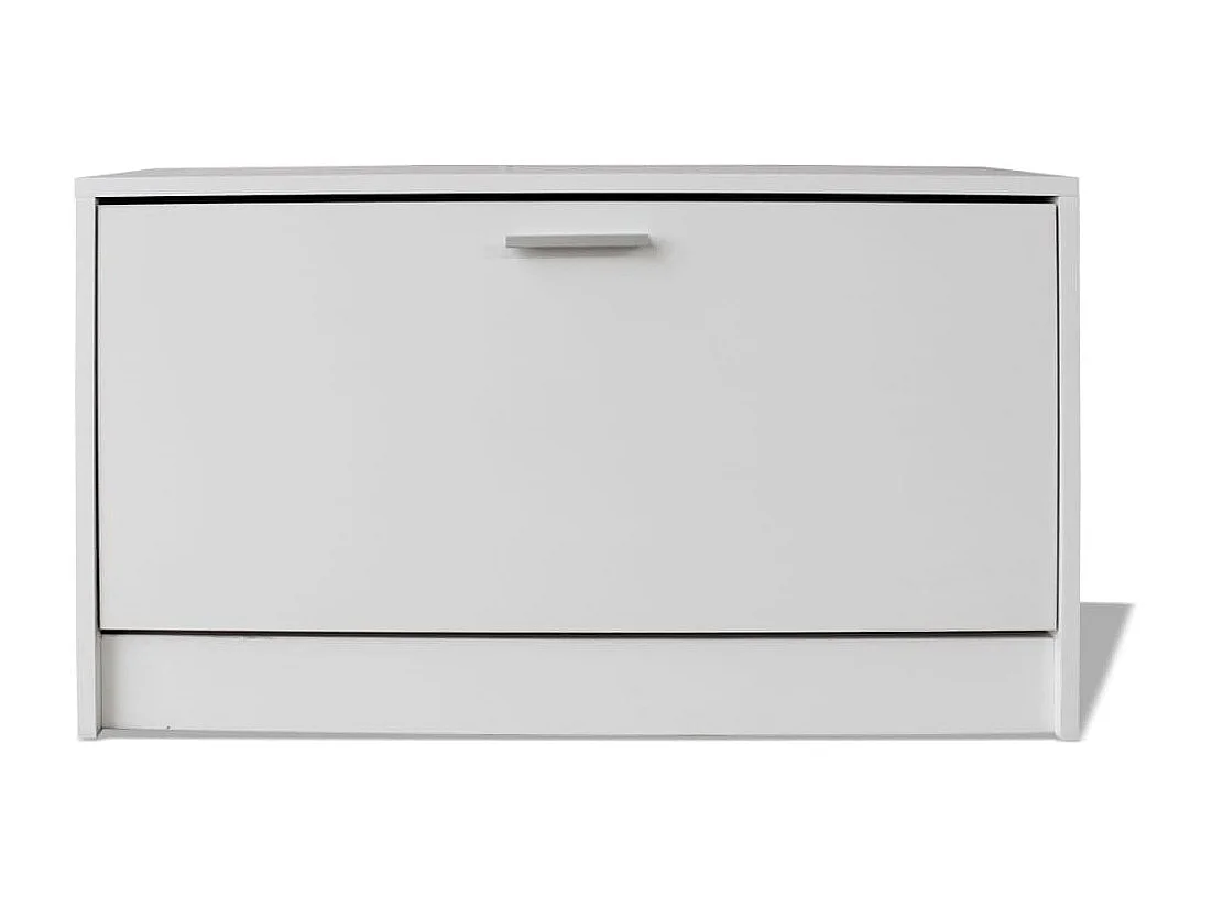 Bureau avec tiroir et placard 100x40x73 cm Blanc FR87561