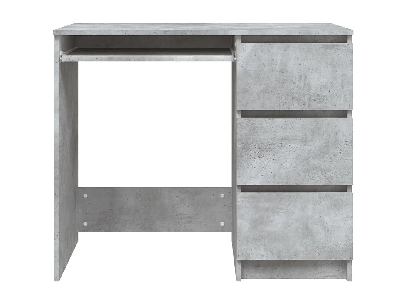 Bureau Gris béton 90x45x76 cm Bois d’ingénierie FR46900
