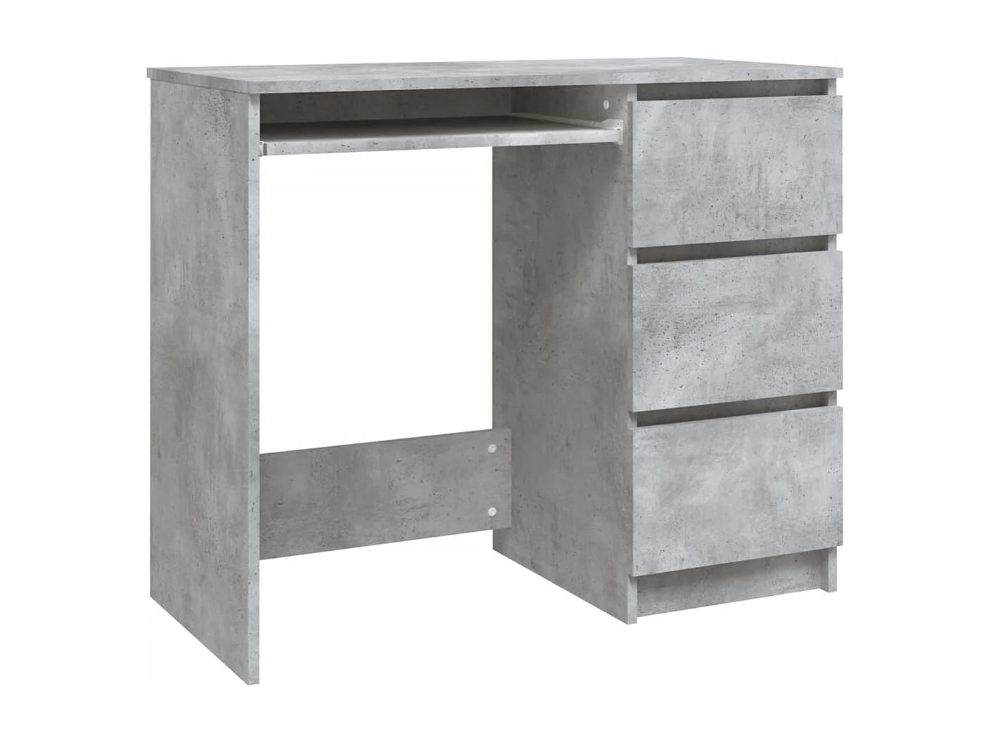 Bureau Gris béton 90x45x76 cm Bois d’ingénierie FR46900