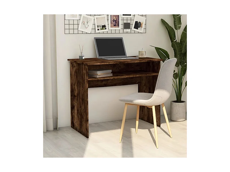 Bureau Chêne fumé 90x50x74 cm Bois d'ingénierie FR92056