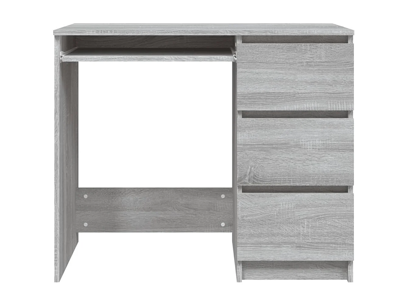 Bureau Sonoma gris 90x45x76 cm Bois d'ingénierie FR96700