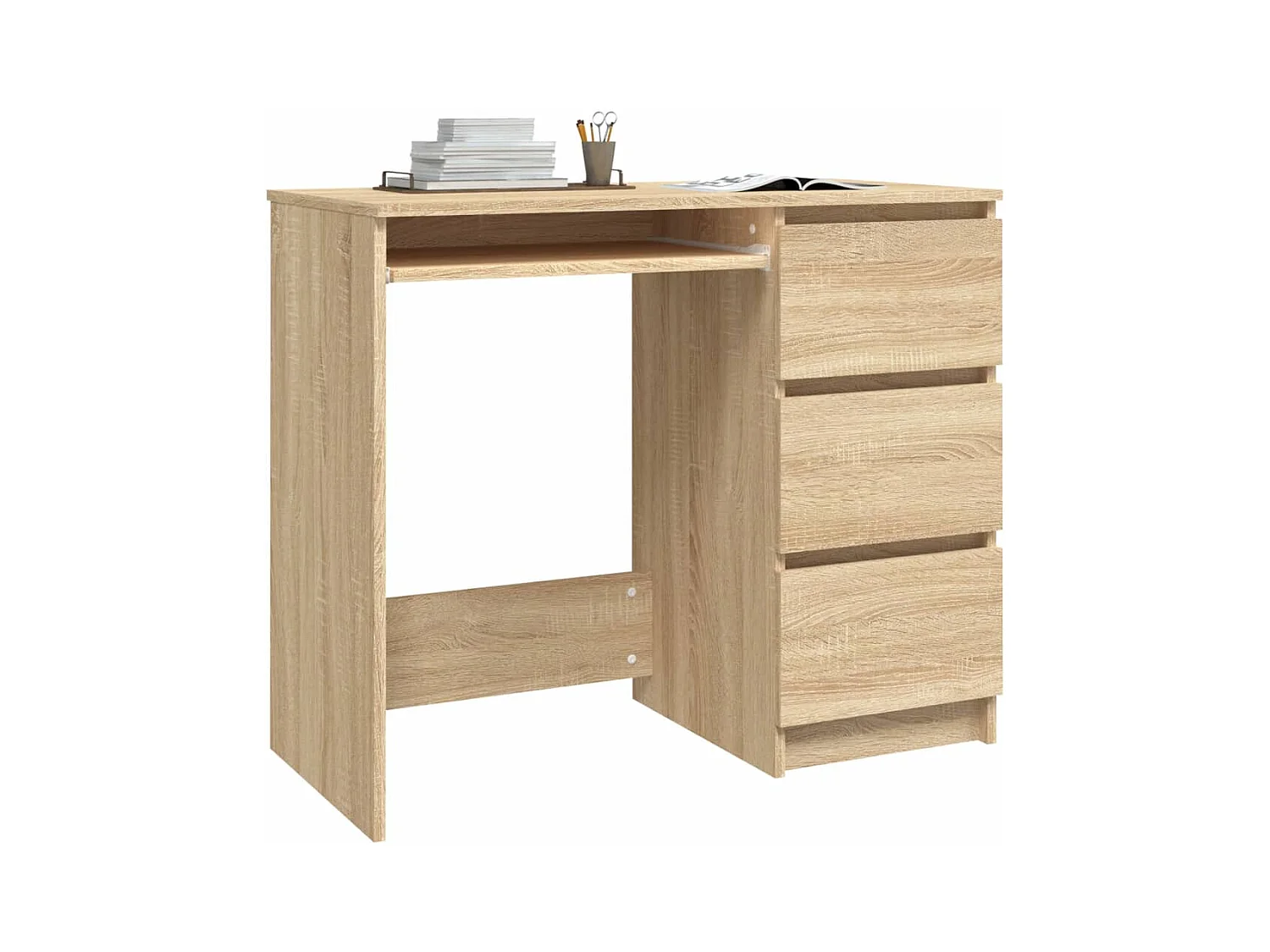 Bureau Chêne sonoma 90x45x76 cm Bois d’ingénierie FR58988