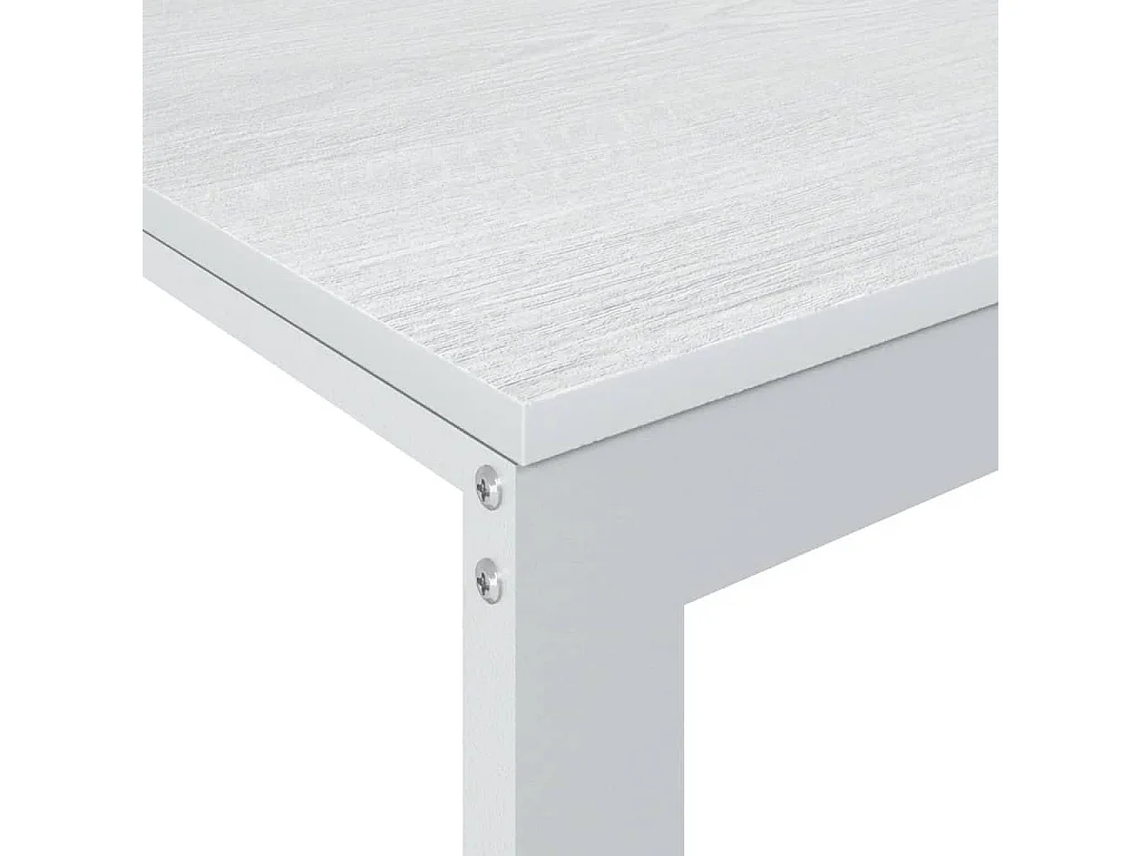 Escritorio de ordenador madera de ingeniería blanco 110x60x73cm ES818355