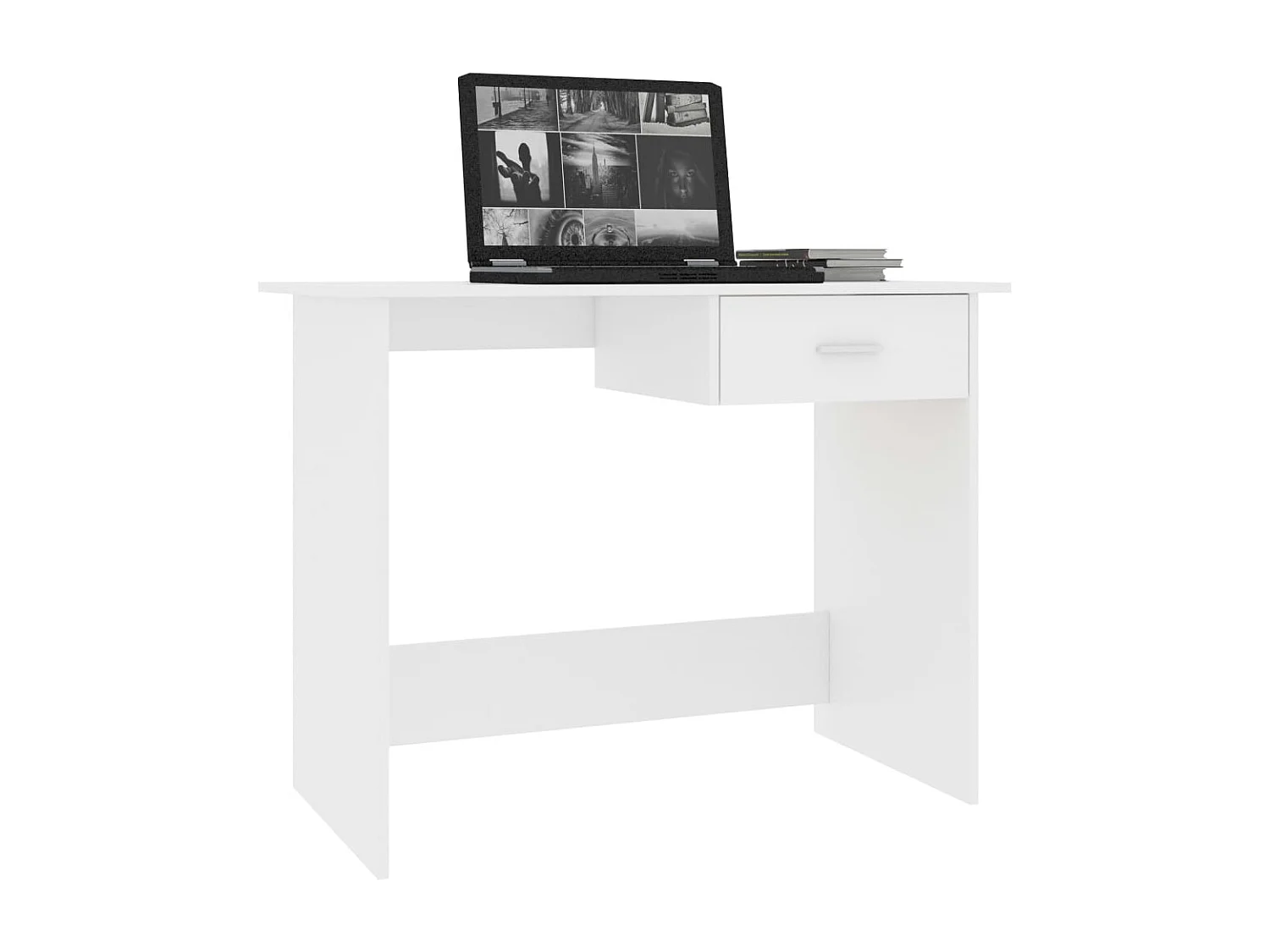 Bureau Blanc 100 x 50 x 76 cm Bois d'ingénierie FR53241