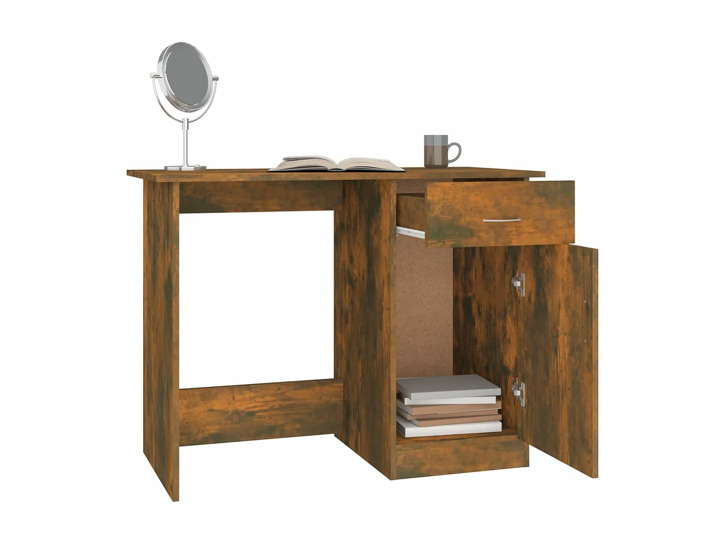 Bureau Chêne fumé 100x50x76 cm Bois d'ingénierie FR49087