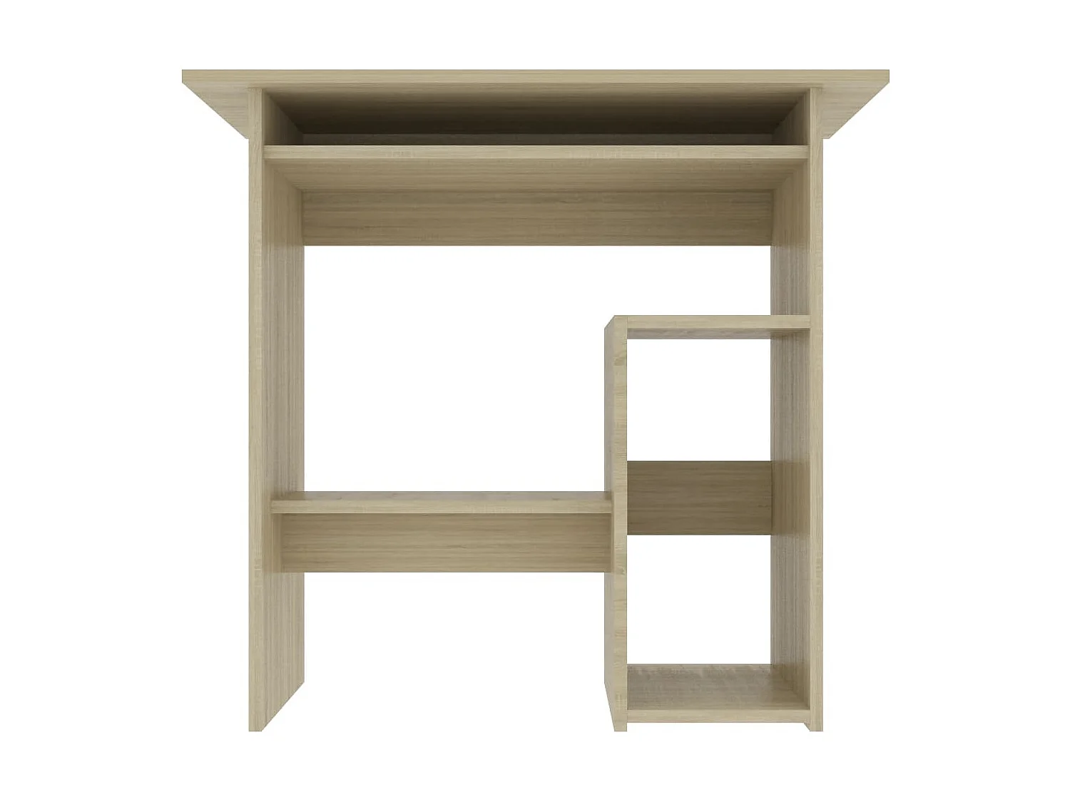 Bureau 80x45x74 cm bewerkt hout sonoma eikenkleurig BE991849