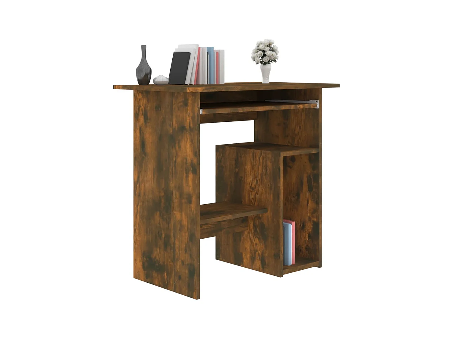 Bureau Chêne fumé 80x45x74 cm Bois d'ingénierie FR32352