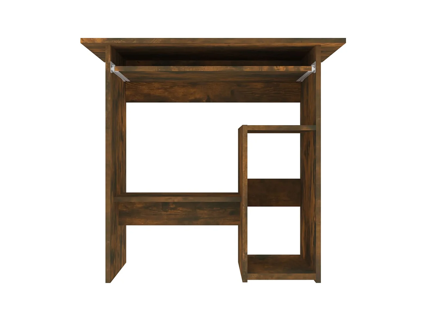 Escritorio de madera contrachapada roble ahumado 80x45x74 cm ES812054