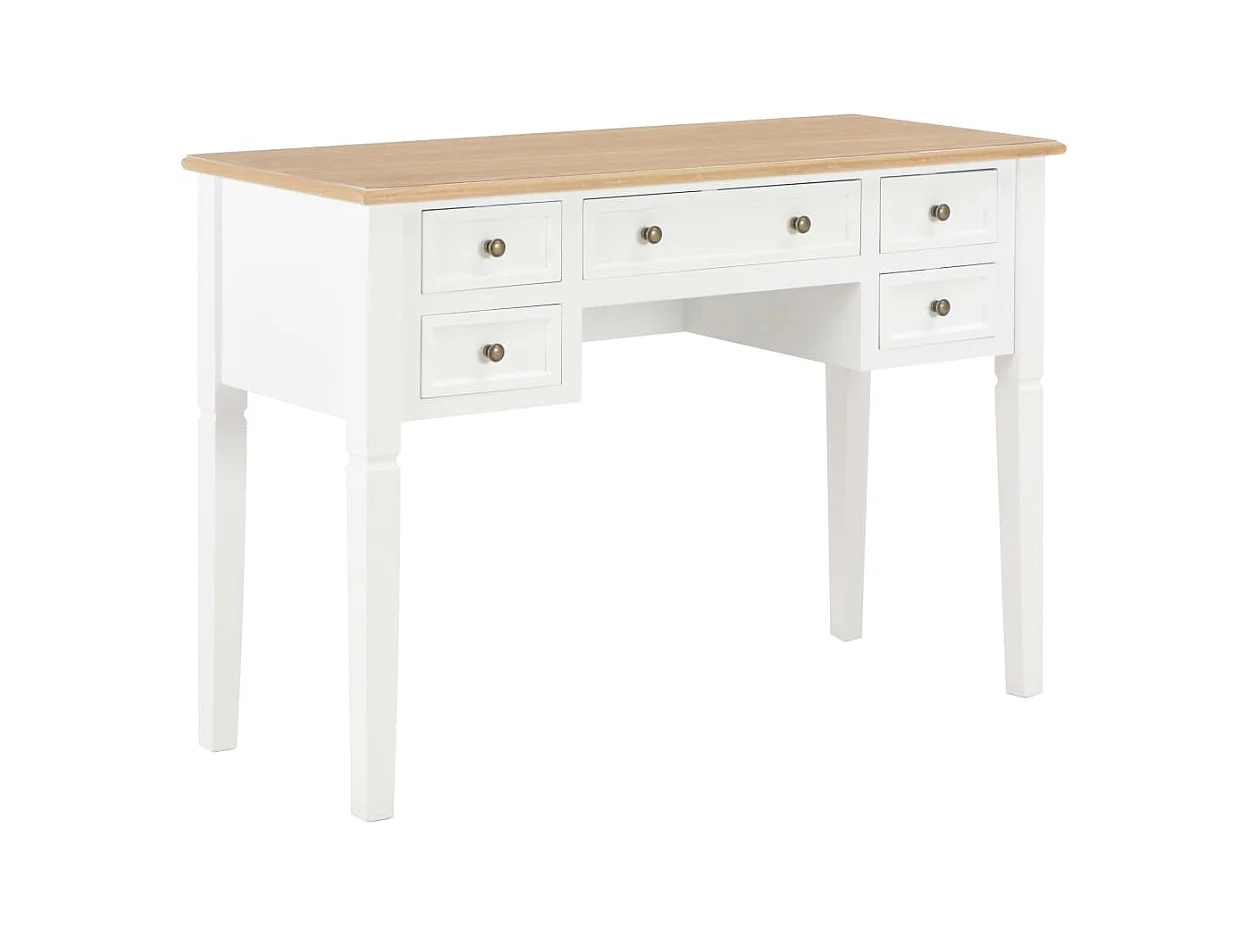 Bureau Blanc 109,5 x 45 x 77,5 cm Bois FR37361