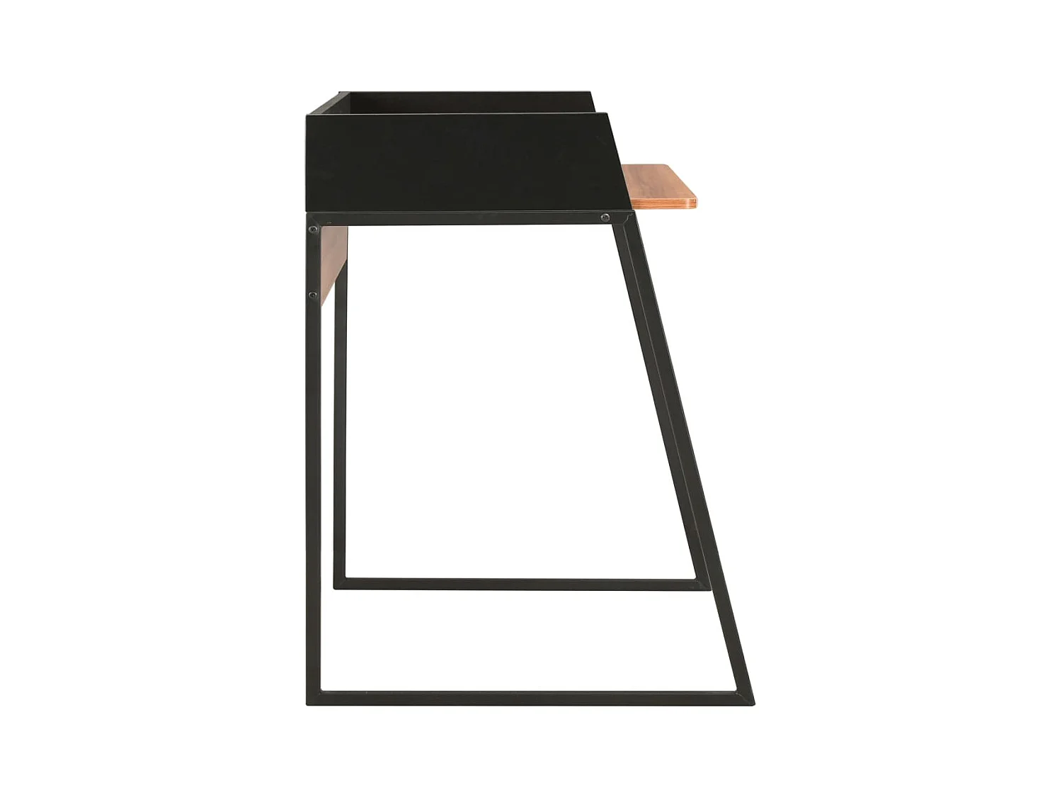 Bureau Noir et marron 90x60x88 cm FR16088