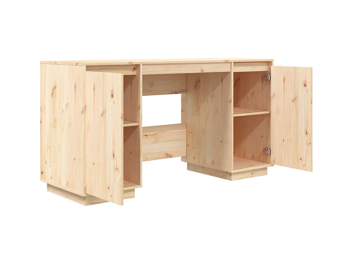 Bureau 140x50x75 cm bois massif de pin FR54523