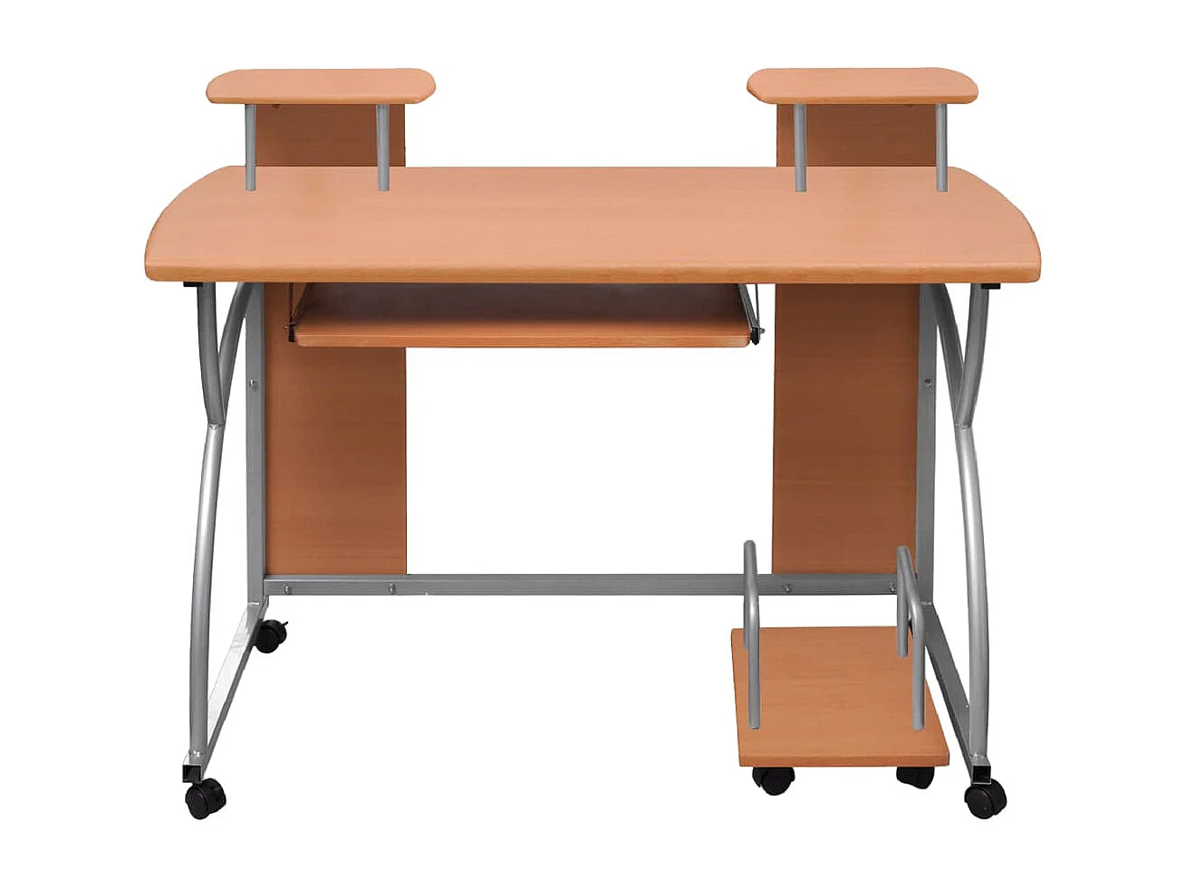 Bureau d'ordinateur Marron 110x52x88,5 cm Bois d’ingénierie FR90739