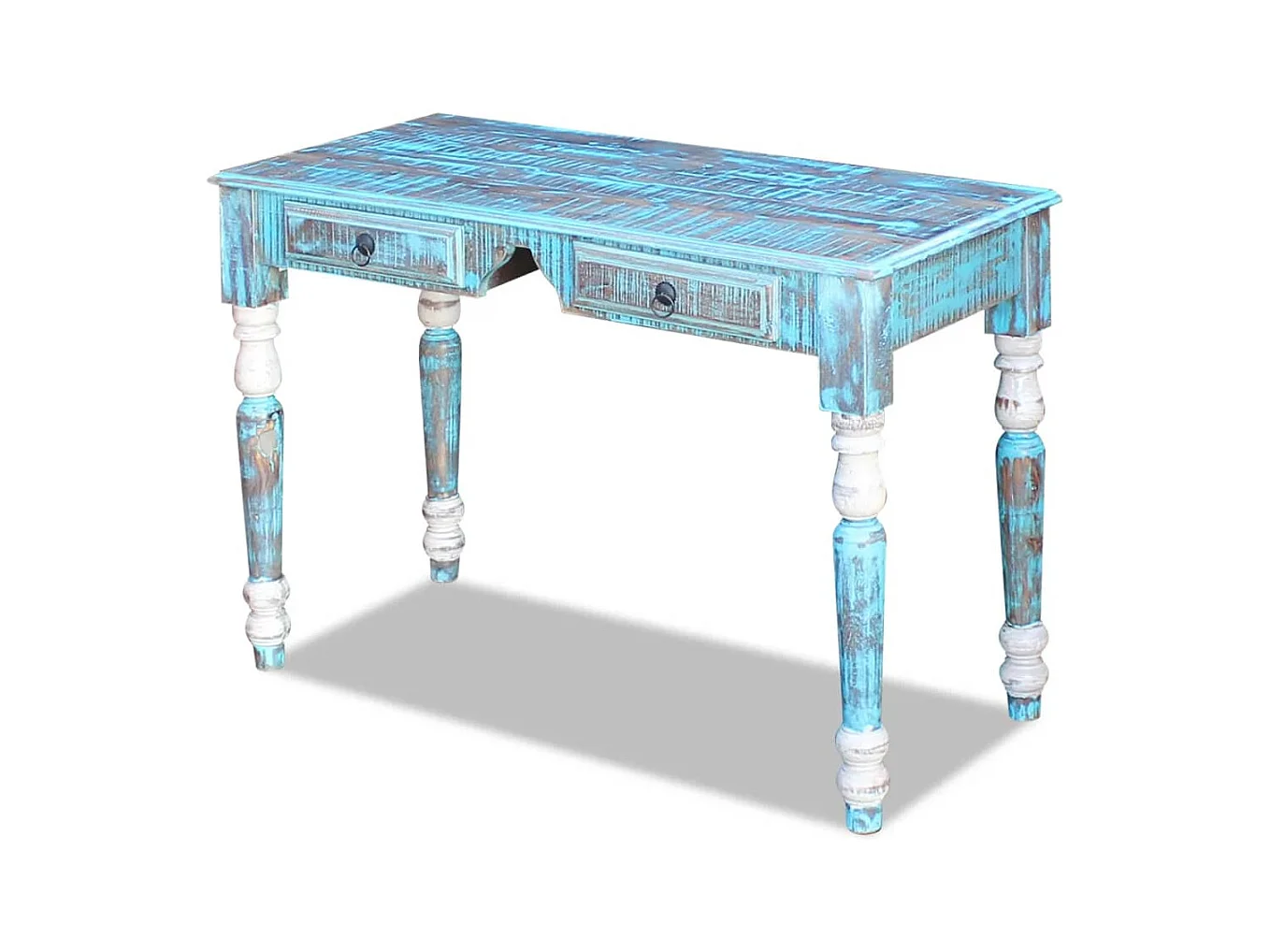 Bureau massief gerecycled hout BE847095