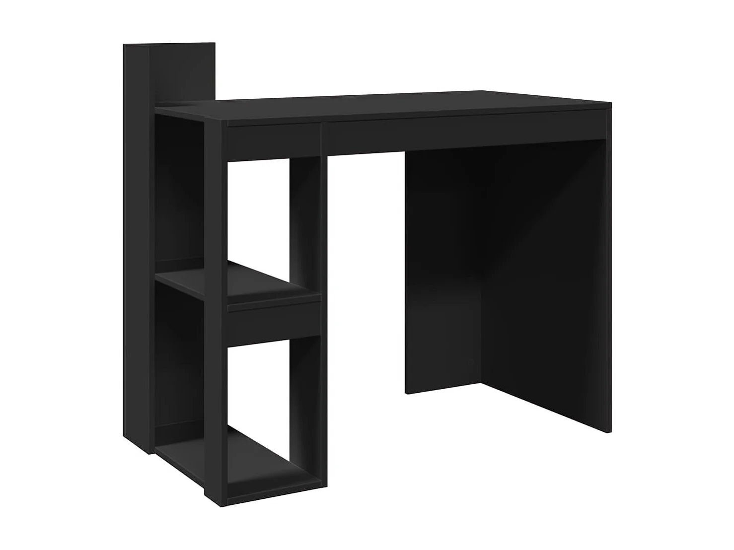 Bureau noir 103,5x56,5x94 cm bois d'ingénierie FR93277