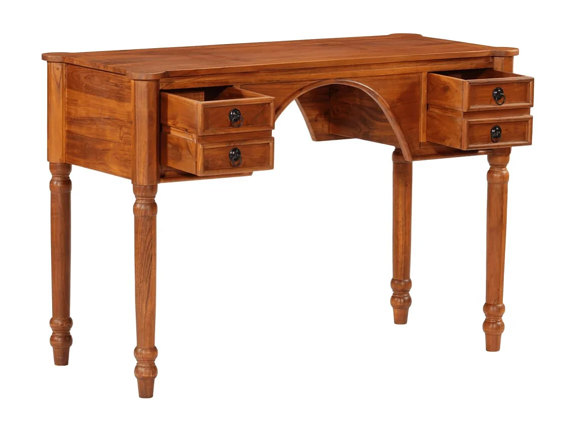 Bureau avec tiroirs 110x50x76 cm bois d'acacia solide FR85989