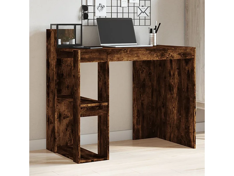 Escritorio madera de ingeniería roble ahumado 103,5x56,5x94 cm ES794954