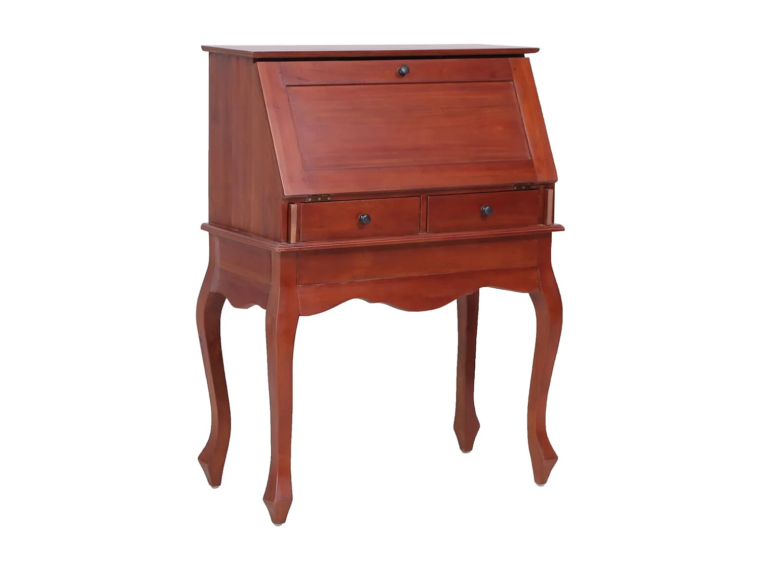 Bureau secrétaire Marron 78x42x103 cm Bois d'acajou massif FR50846