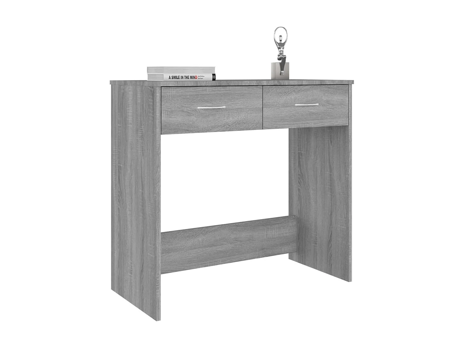 Bureau Sonoma gris 80x40x75 cm Bois d'ingénierie FR90485