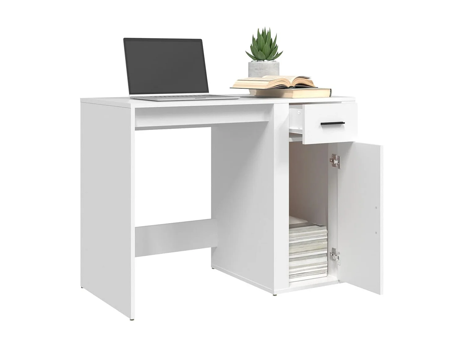 Bureau Blanc 100x49x75 cm Bois d'ingénierie FR47715