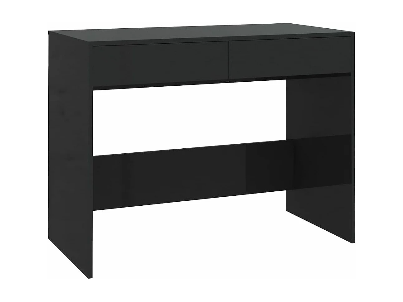 Bureau 101x50x76,5 cm bewerkt hout zwart BE958404